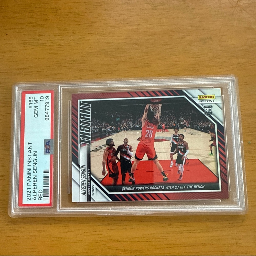 Panini Instant Alperen Sengun Red PSA 10 /99 Rookie Card